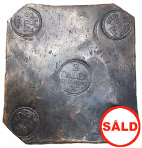 Sverige, Fredrik I 1720-1751, 2 Daler SM 1721 - PLÅTMYNT - OSEDVANLIGT VACKER - TILLFÄLLE