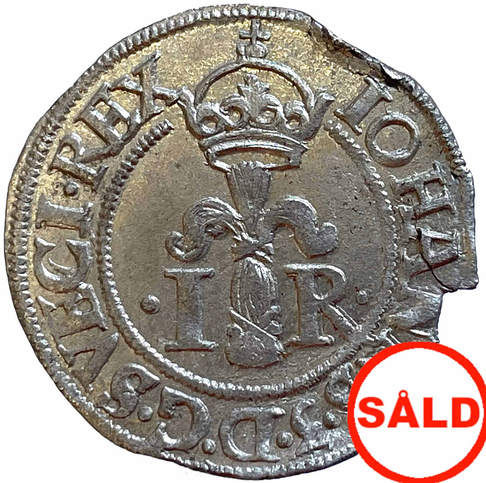 Johan III - 1/2 Öre 1577 - Ett underbart välpräglat ocirkulerat exemplar med vacker metallisk yta