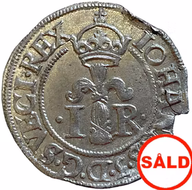 Johan III - 1/2 Öre 1577 - Ett underbart välpräglat ocirkulerat exemplar med vacker metallisk yta