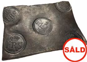 Fredrik I - Plåtmynt 1/2 Daler SM 1749 - Mycket vackert exemplar