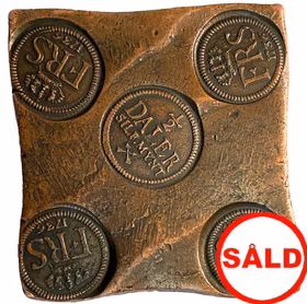 Fredrik I - Plåtmynt - 1/2 Daler SM 1736 - Vackert exemplar