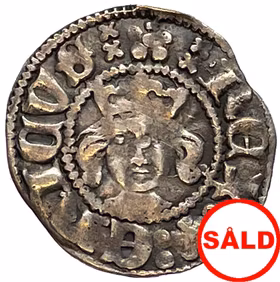 Erik av Pommern 1396-1439 - Stockholm - Örtug med ankarformade korsändar