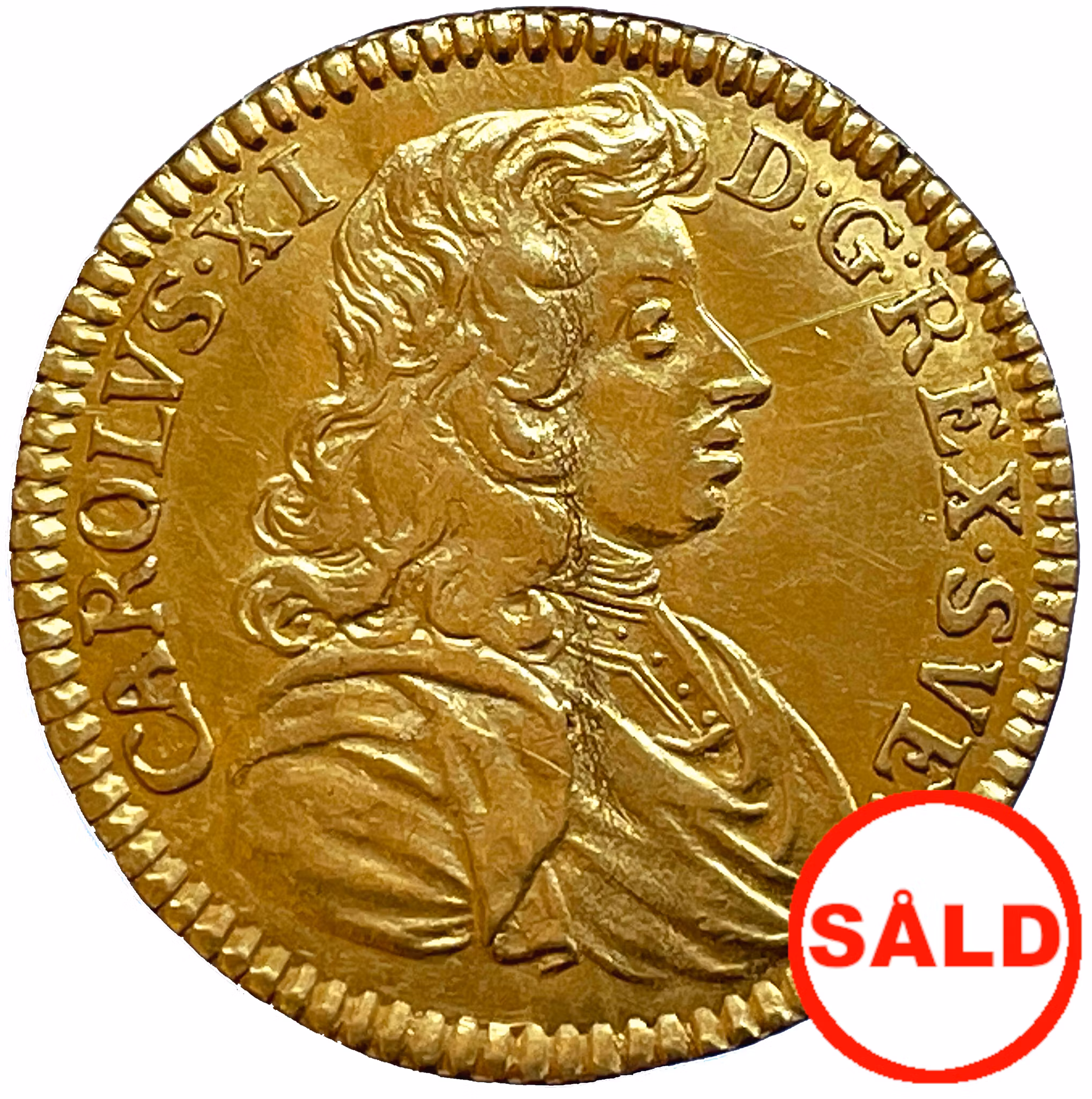 Karl XI - Dukat 1681 - 6 Kända exemplar i privat ägo - Tilltalande exemplar med glans - RR