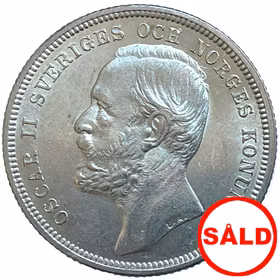 Oskar II - 1 Krona 1901 - Ett vackert ocirkulerat toppexemplar