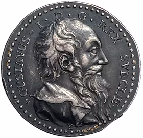 Gustav Vasa - Konungens minne av Carl Enhörning med arabiska årtal - Sällsynt