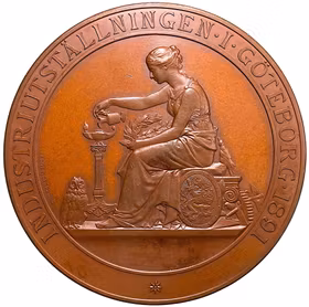 Oskar II - Industriutställningen i Göteborg 1891 av Adolf Lindberg