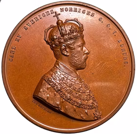 Karl XV:s kröning 1860 av Lea Ahlborn - Mycket sällsynt - RRR