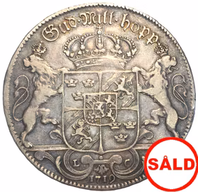 Ulrika Eleonora Riksdaler 1719 - Ett jämnt, fint och tilltalande exemplar