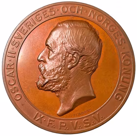 Oskar II - Göta provinciallogens hundraårsfest, firad den 14 maj 1888 av Adolf Lindberg