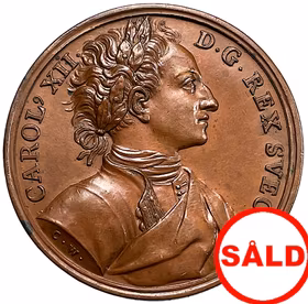 Karl XII:s segrar under åren 1700-1703 och därmed vunna hjälterykte av Christian Wermuth - RRR i brons