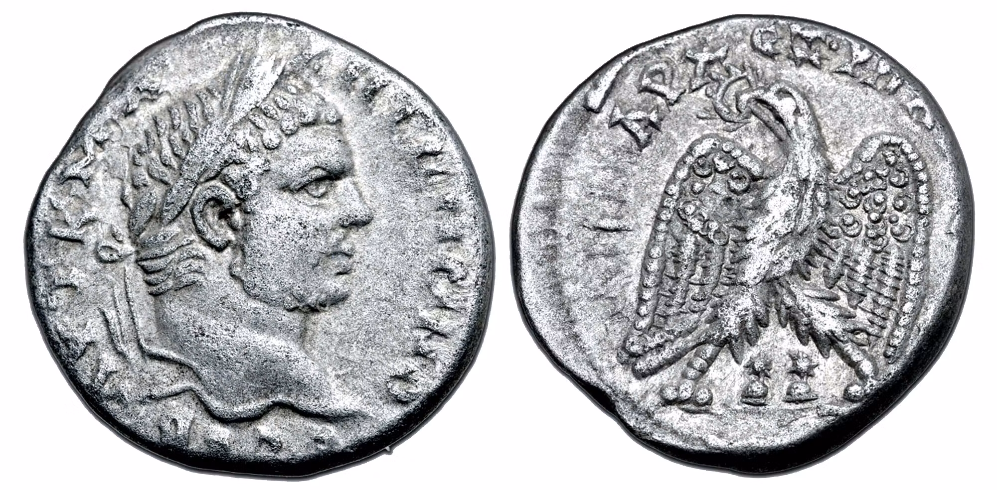 Caracalla 198-217 e.Kr. Tetradrachm präglad i Fenicien