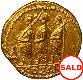 Romerska republiken, Markus Junius Brutus Guldstater ca 43-42 f.Kr - PRAKTEX - MINT STATE