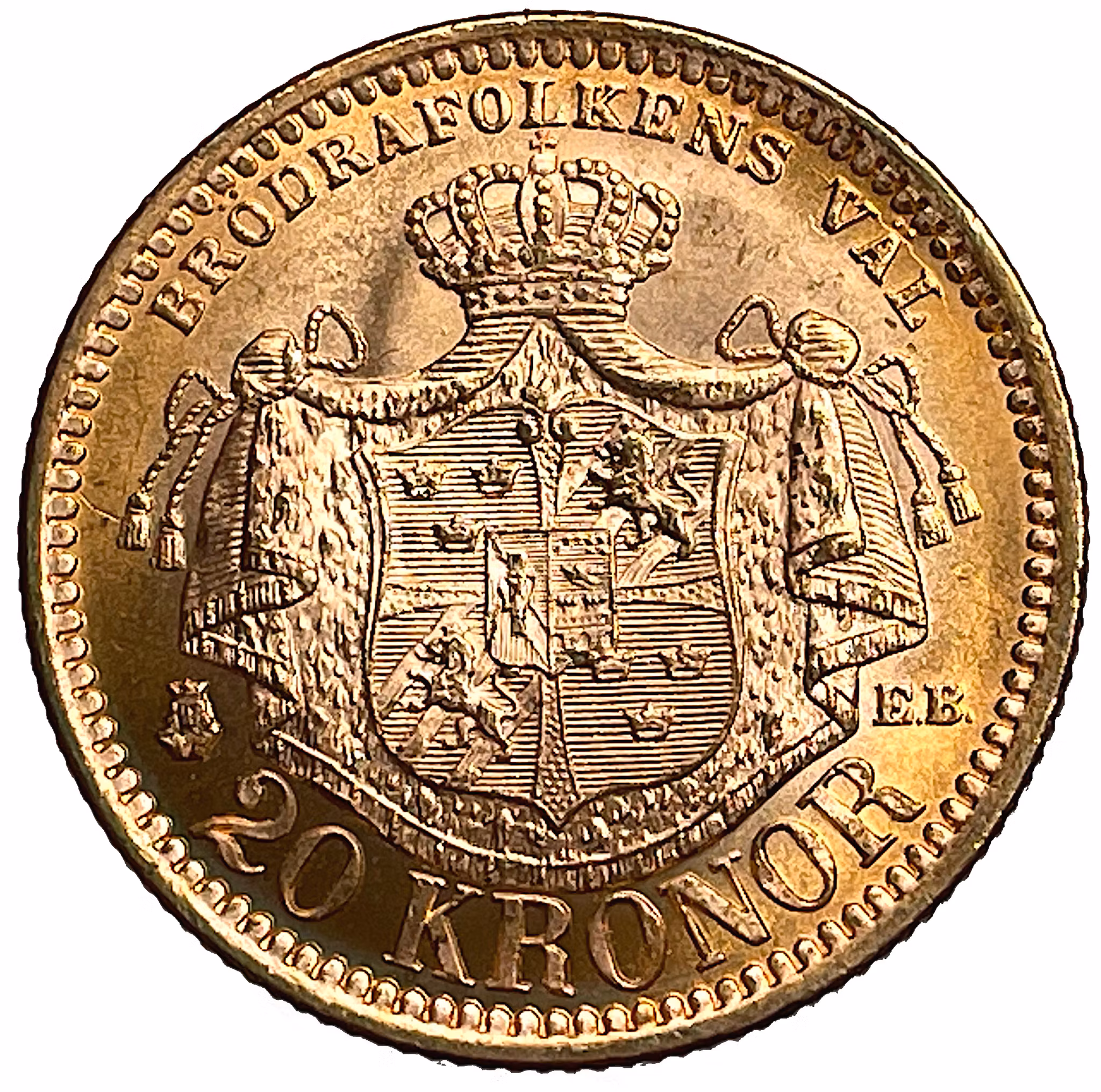 Oskar II - 20 Kronor 1884