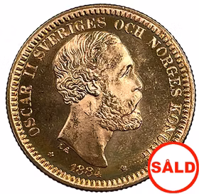 Oskar II - 20 Kronor 1884