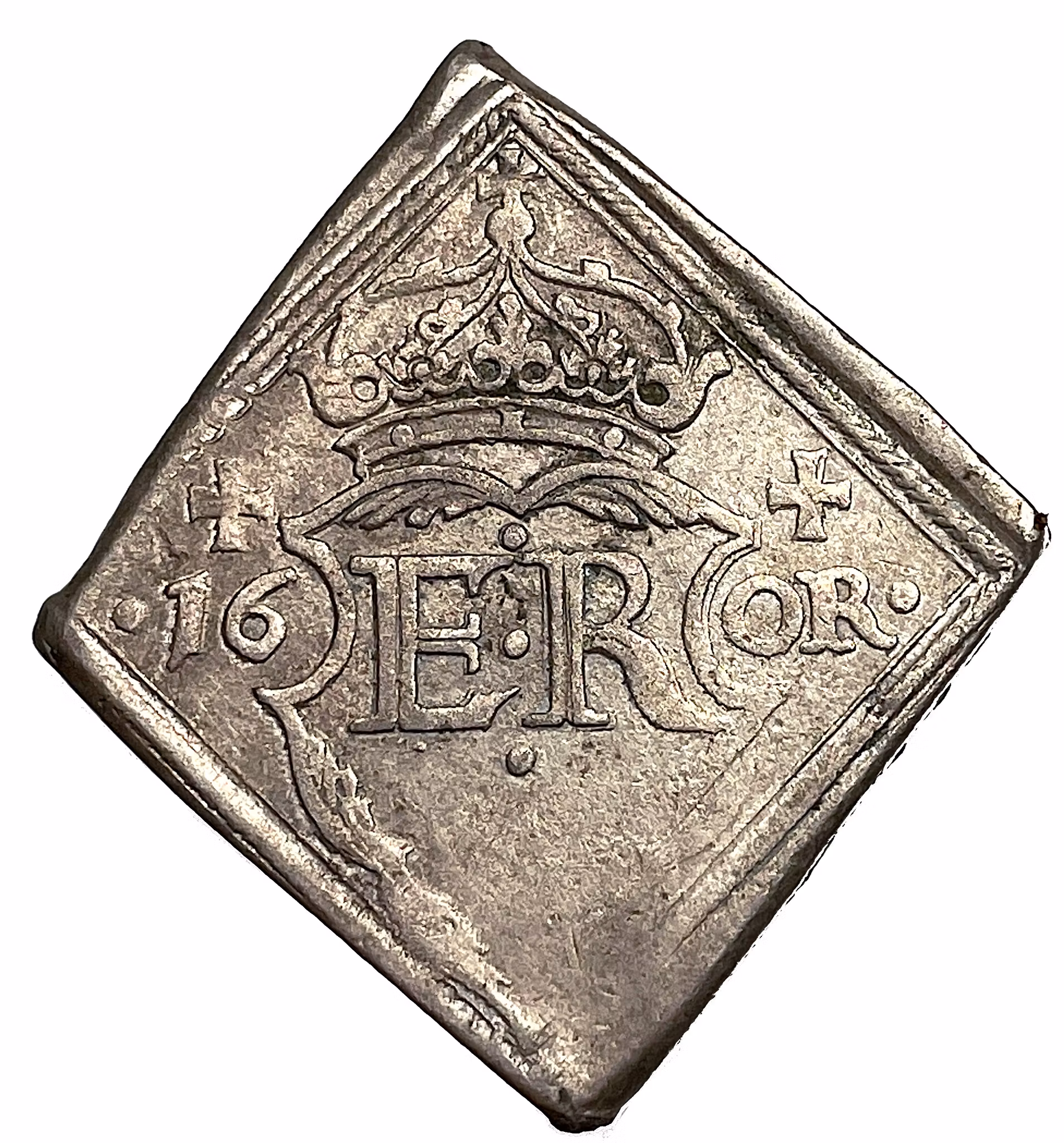 Erik XIV - Gråmunkeholmens myntverk - 16 Öre 1563 med fyrkant i kronringen - Mycket sällsynt variant