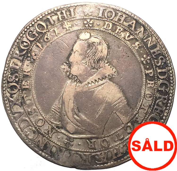 Johan hertig av Östergötland, Vadstena 4 mark 1614 - RAR