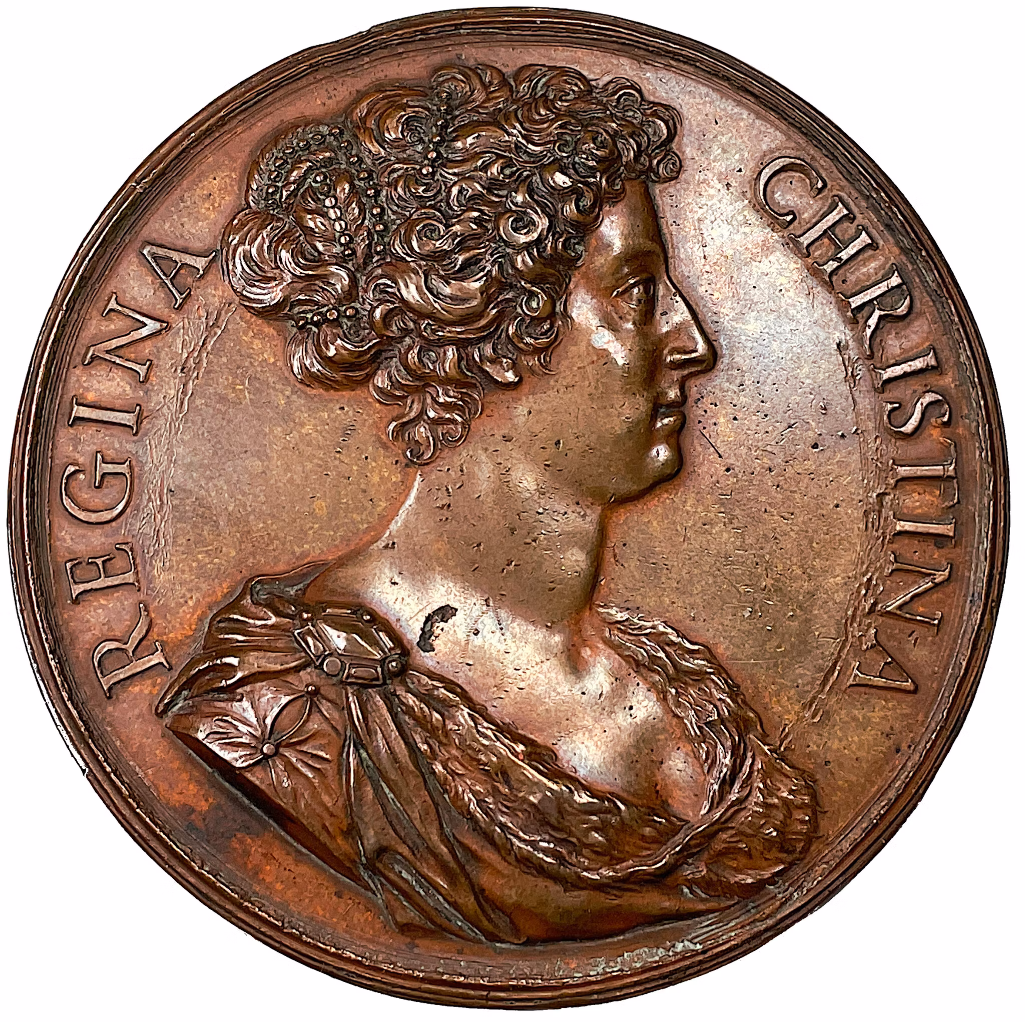 Kristina i Rom som en Tapper och framgångsrik drottning utan land - "FORTIS FELIX" av Giovanni Battista Guglielmada