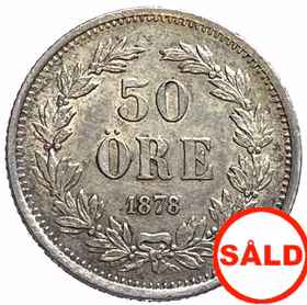 Oskar II - 50 Öre 1878
