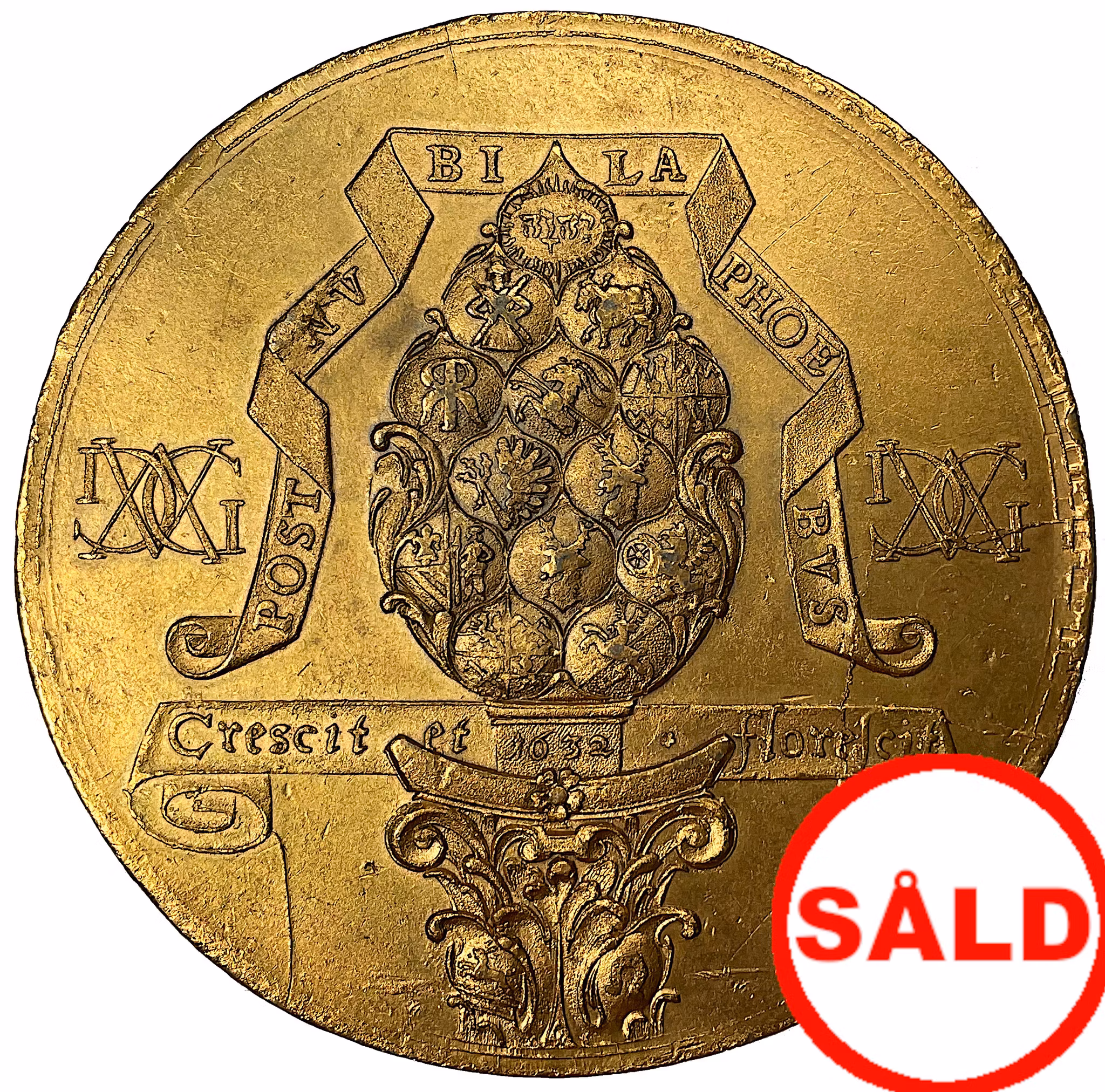 Staden Augsburg öppnar sina portar för konungen  den 14 april 1632 av Daniel Sailer - MYCKET SÄLLSYNT - RR