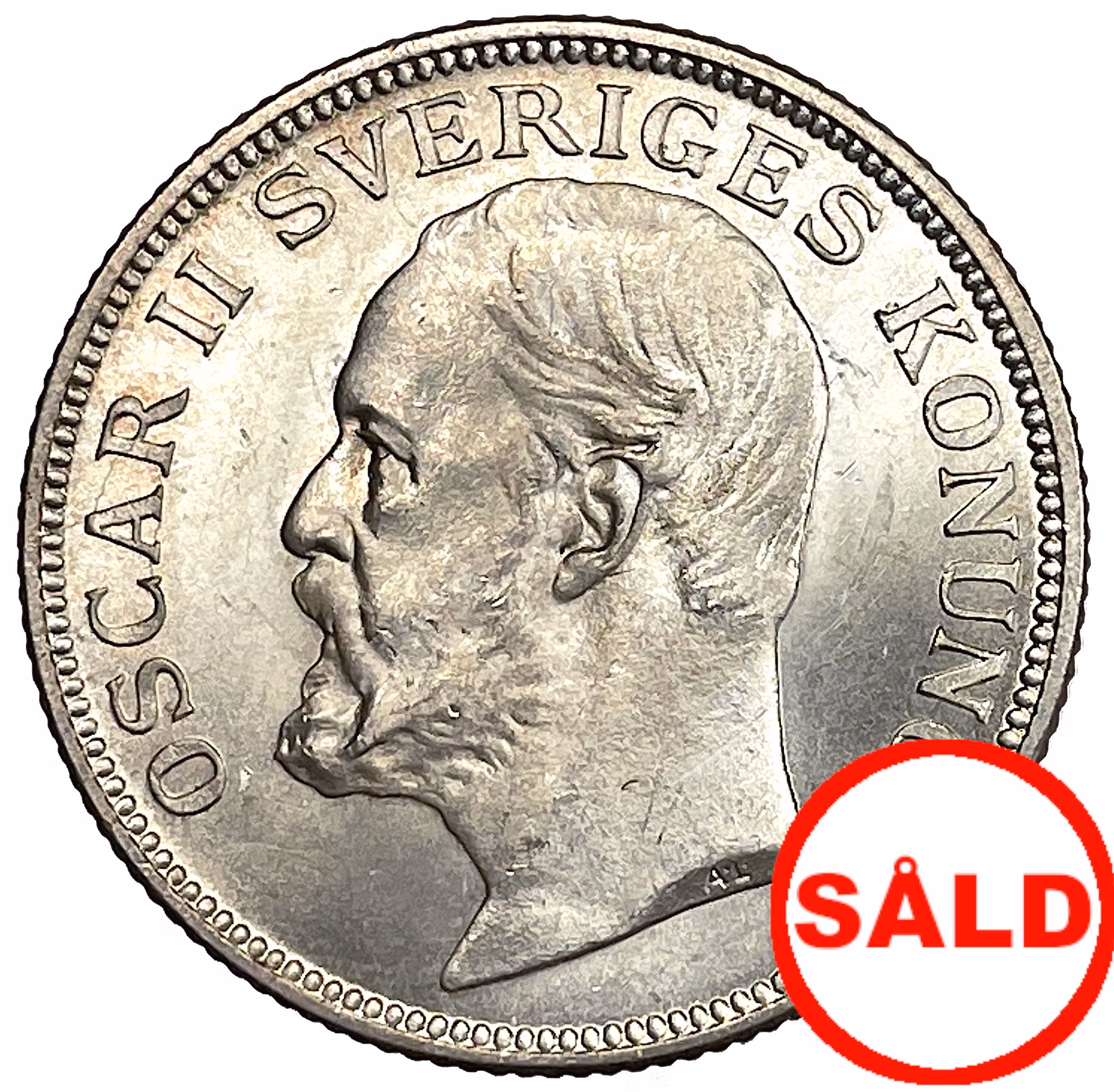 Oskar II - 1 Krona 1906 - Ett ocirkulerat exemplar