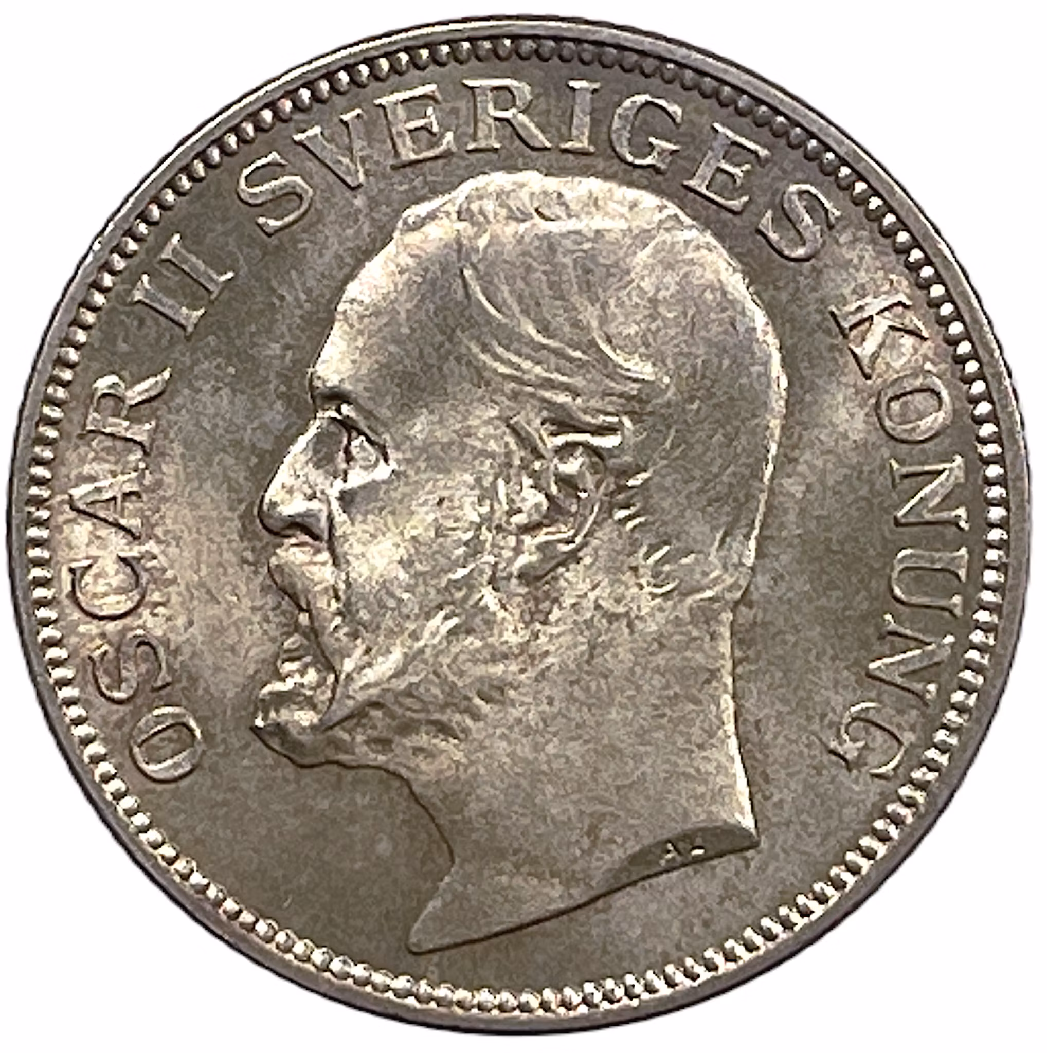 Oskar II - 1 Krona 1906 - Ett vackert ocirkulerat exemplar