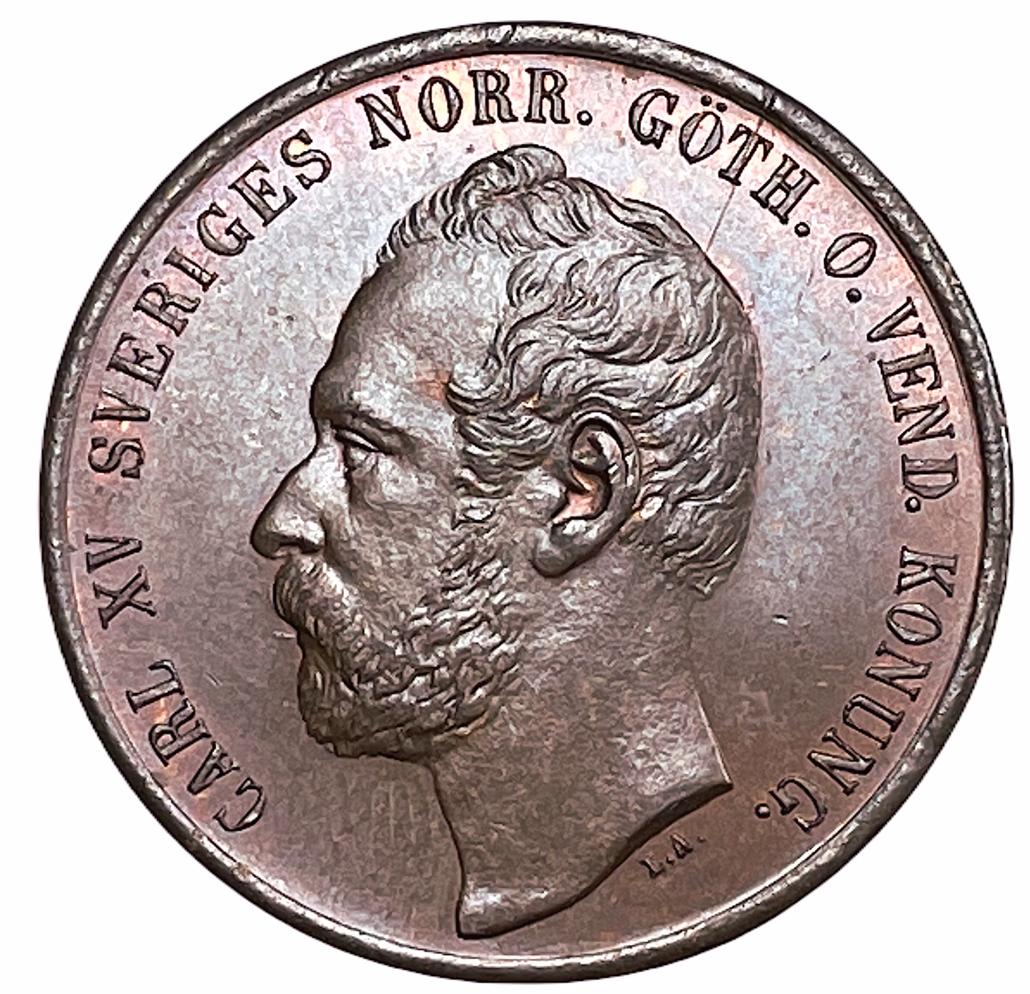 Karl XV - 5 Öre 1865 - Ett vackert ocirkulerat exemplar