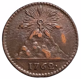 Adolf Fredrik - Stora Kopparbergs Bergslags Pollett - 3 Öre KM 1762 - Ett osedvanligt välpräglat exemplar