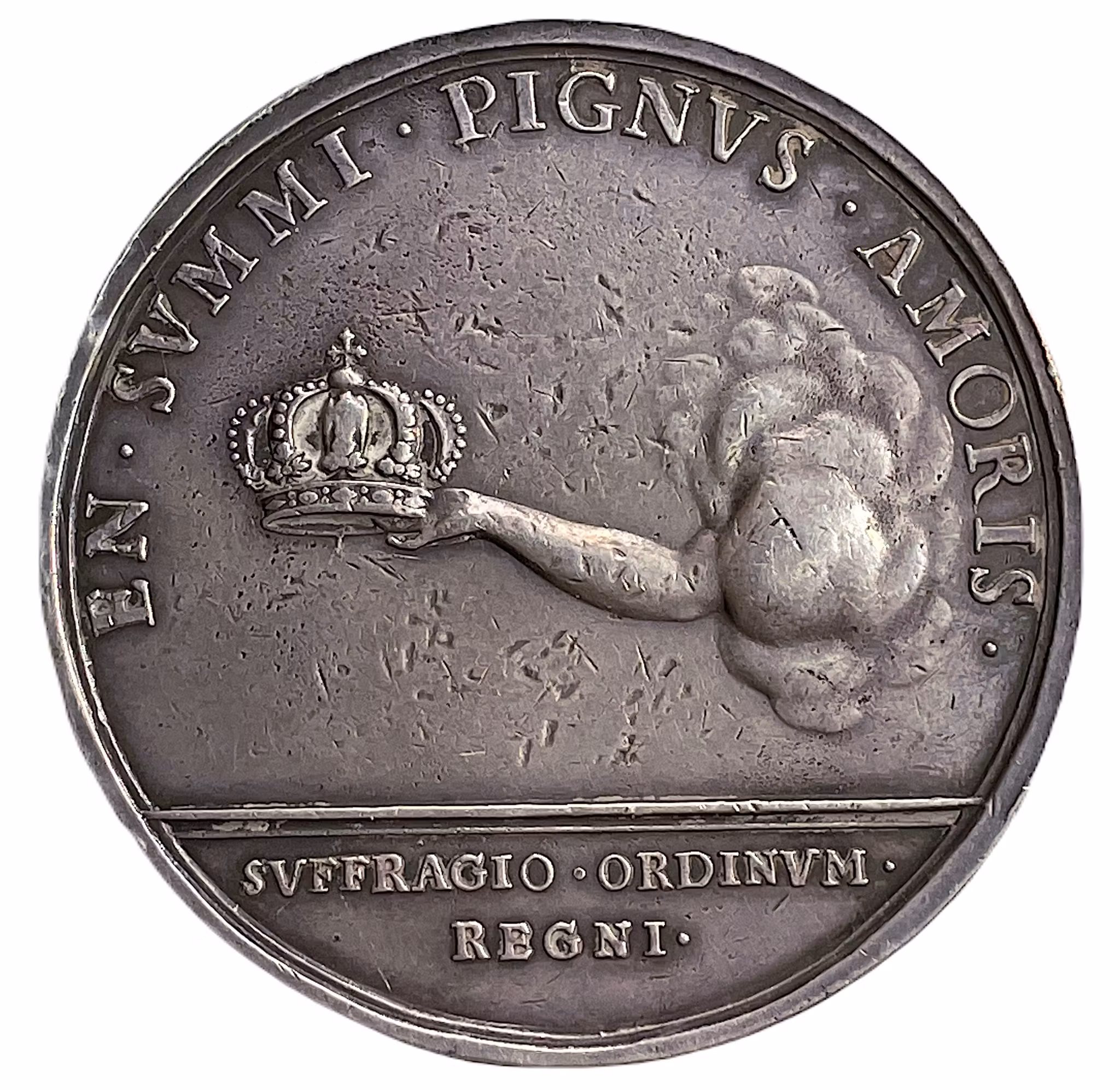 Fredrik I - Kröningen 1720 av Johann Carl Hedlinger