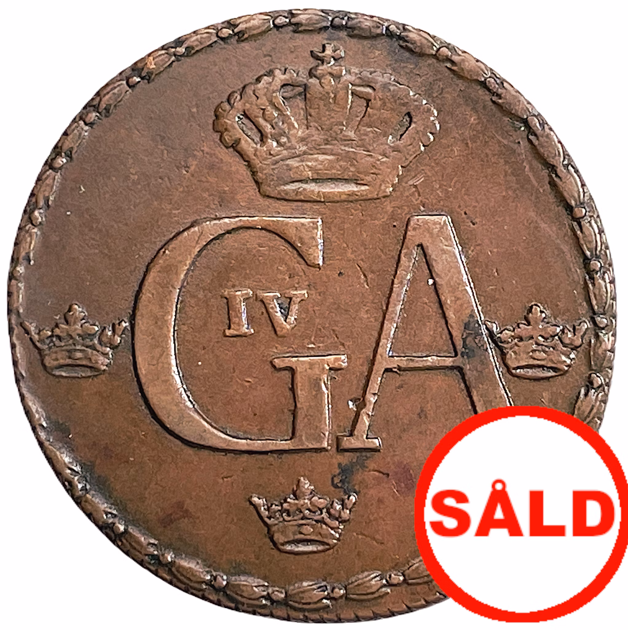 Gustav IV Adolf - 1/2 Skilling 1794 - Besöket i Avesta den 9 juli