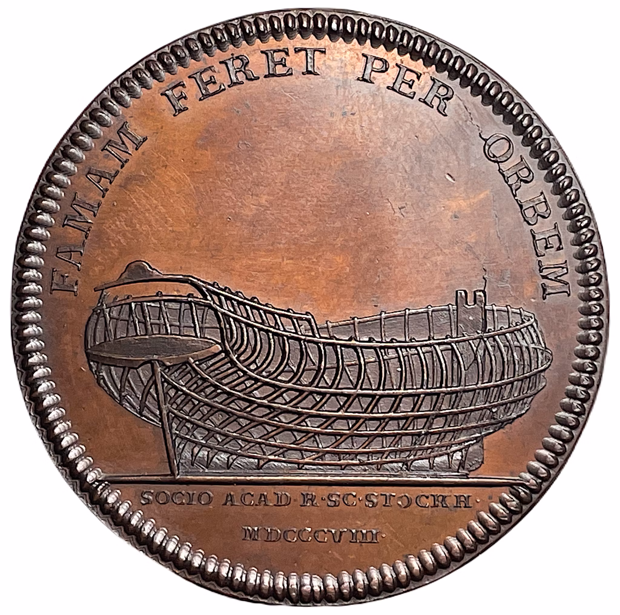 Fredrik Henrik af Chapman (1721-1808) av Muritz Frumerie - Ett ocirkulerat praktexemplar - Skeppsbyggningens Geni som skulle före Sveriges rykte över världen