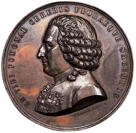 Carl von Linné (1707-1778) - av Jean Würden 1847