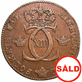 Karl XIII - 1 Skilling 1812 - Ovanligt trevligt exemplar