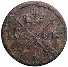 Karl XI - 1 Öre SM 1676