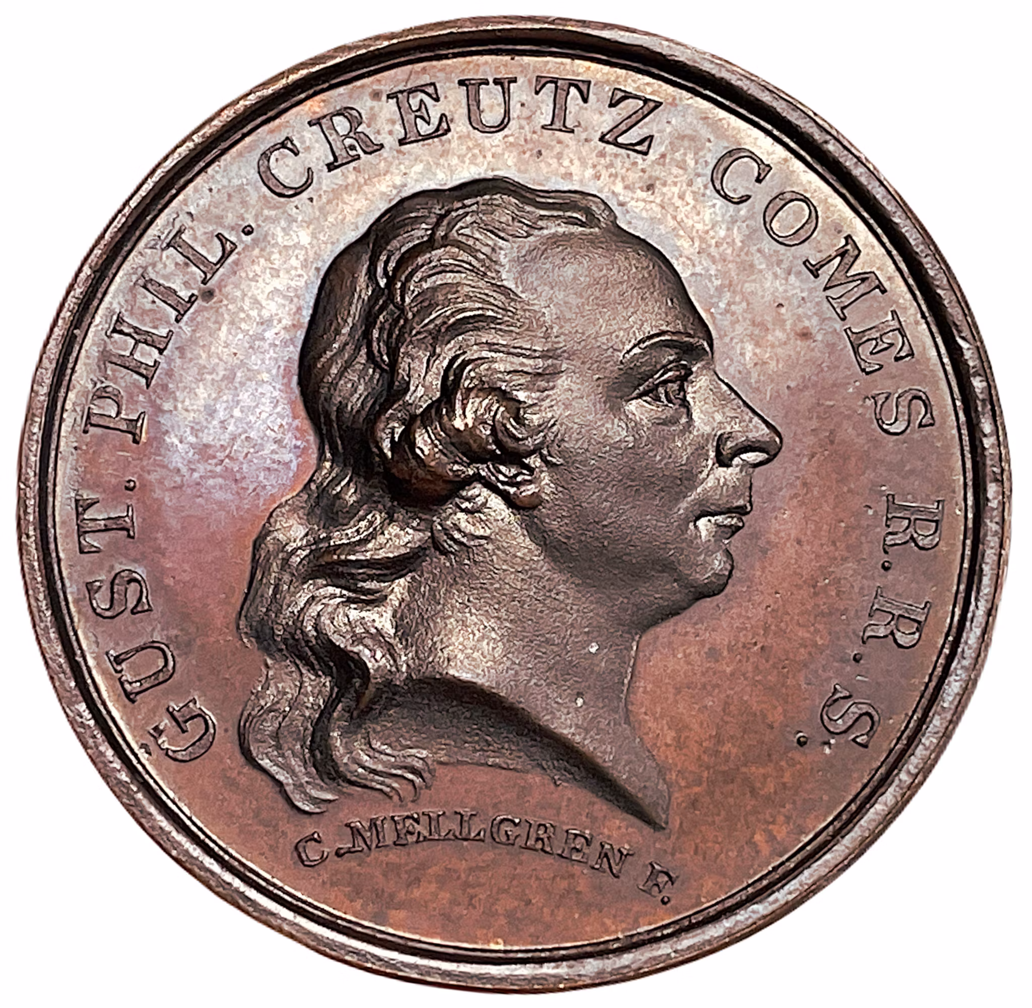 Gustaf Filip Creutz (1731-1785) av Carl Magnus Mellgren - Sveriges regeringschef och undertecknare av den svensk-amerikanska vänskaps- och handelstraktaten med Benjamin Franklin 1783