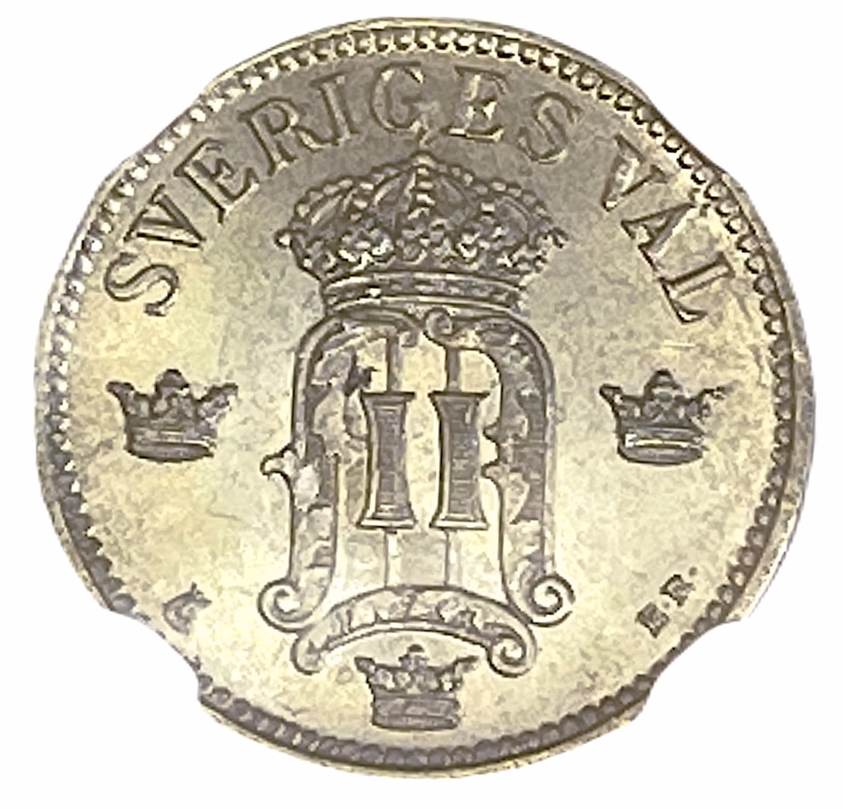 Oskar II - 25 Öre 1907 - Vackert ocirkulerat exemplar - NGC MS64