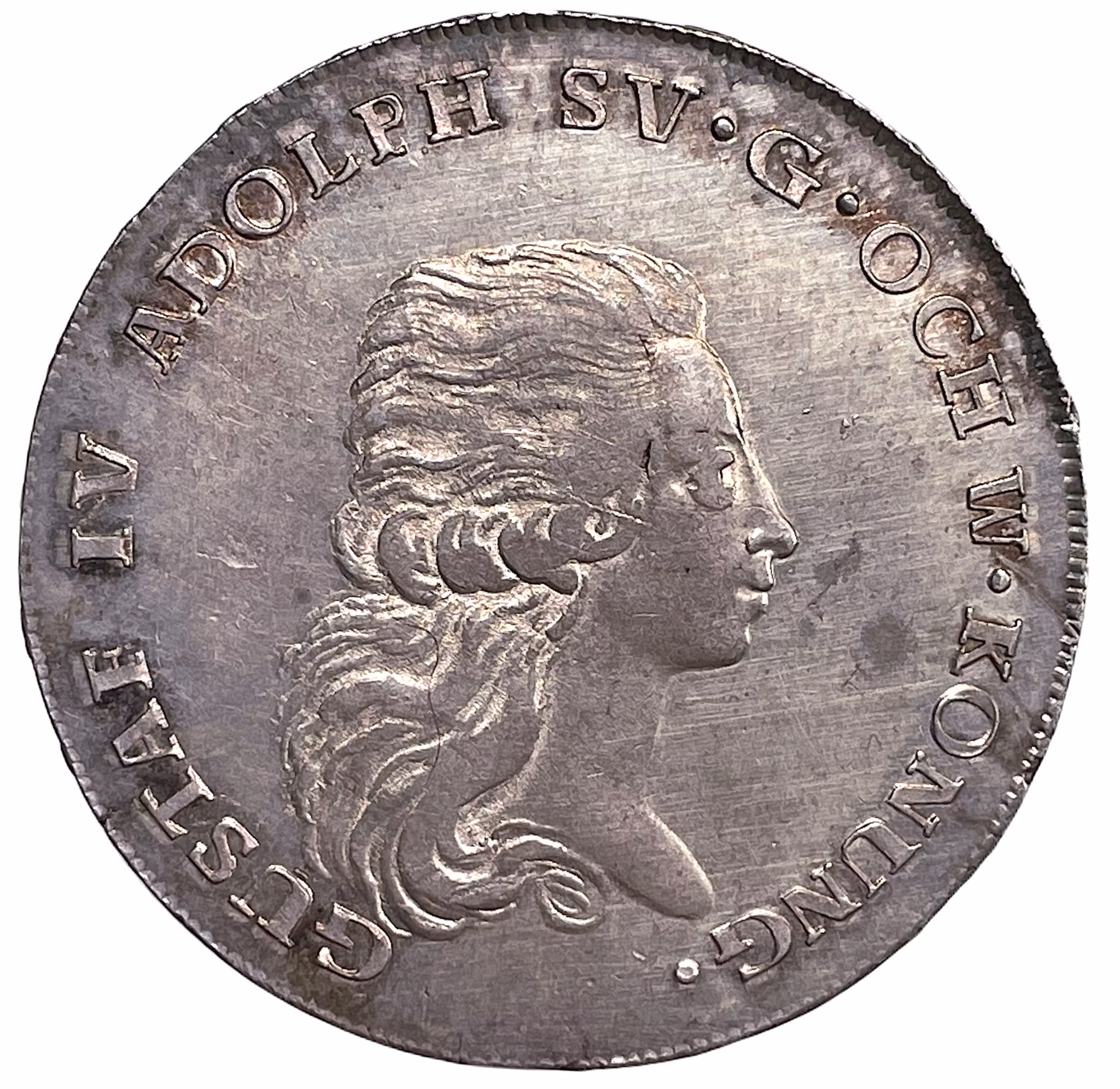 Gustav IV Adolf - Riksdaler 1795 - Vackert exemplar med underbar lyster