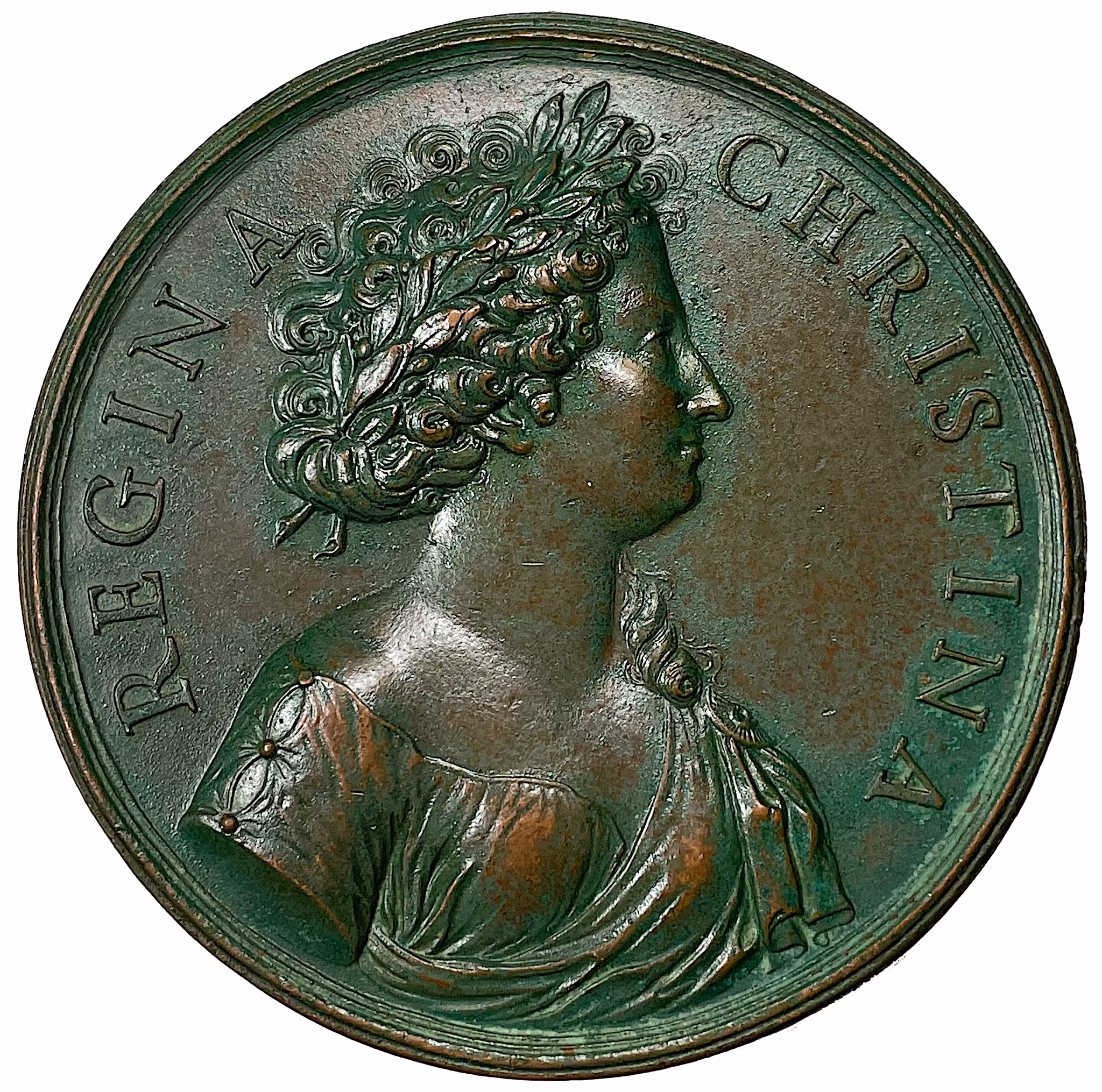 Drottning Kristina beslutar sig att bosätta sig i Rom av Giovanni Battista Guglielmada - Ex. Crona 1937