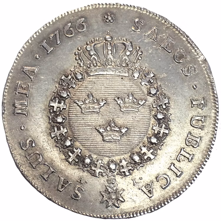 Adolf Fredrik Riksdaler 1766 - Ett tilltalande exemplar