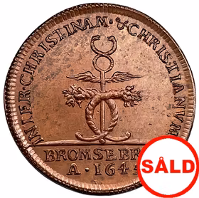 Kristina - Fred med Danmark slöts i Brömsebro den 13 augusti 1645 - Karlsteens 2:a regentlängd