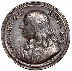 Karl X Gustavs kröning i Uppsala domkyrka den 6 juni 1654 av Erich Parise - Sällsynt