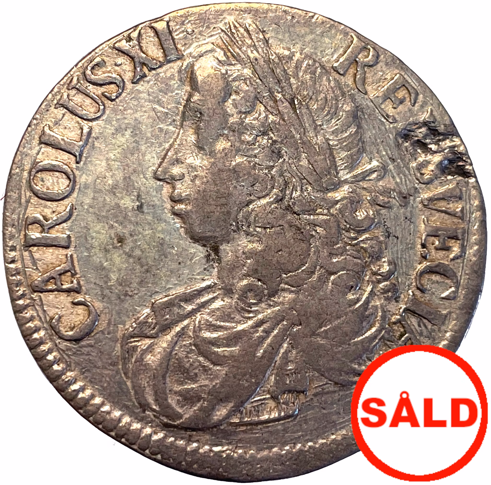 Karl XI, 2 Mark 1674 - Krontyp G4 - Ex. Kihlberg