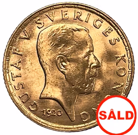Gustav V - 5 Kronor 1920 - Vackert exemplar