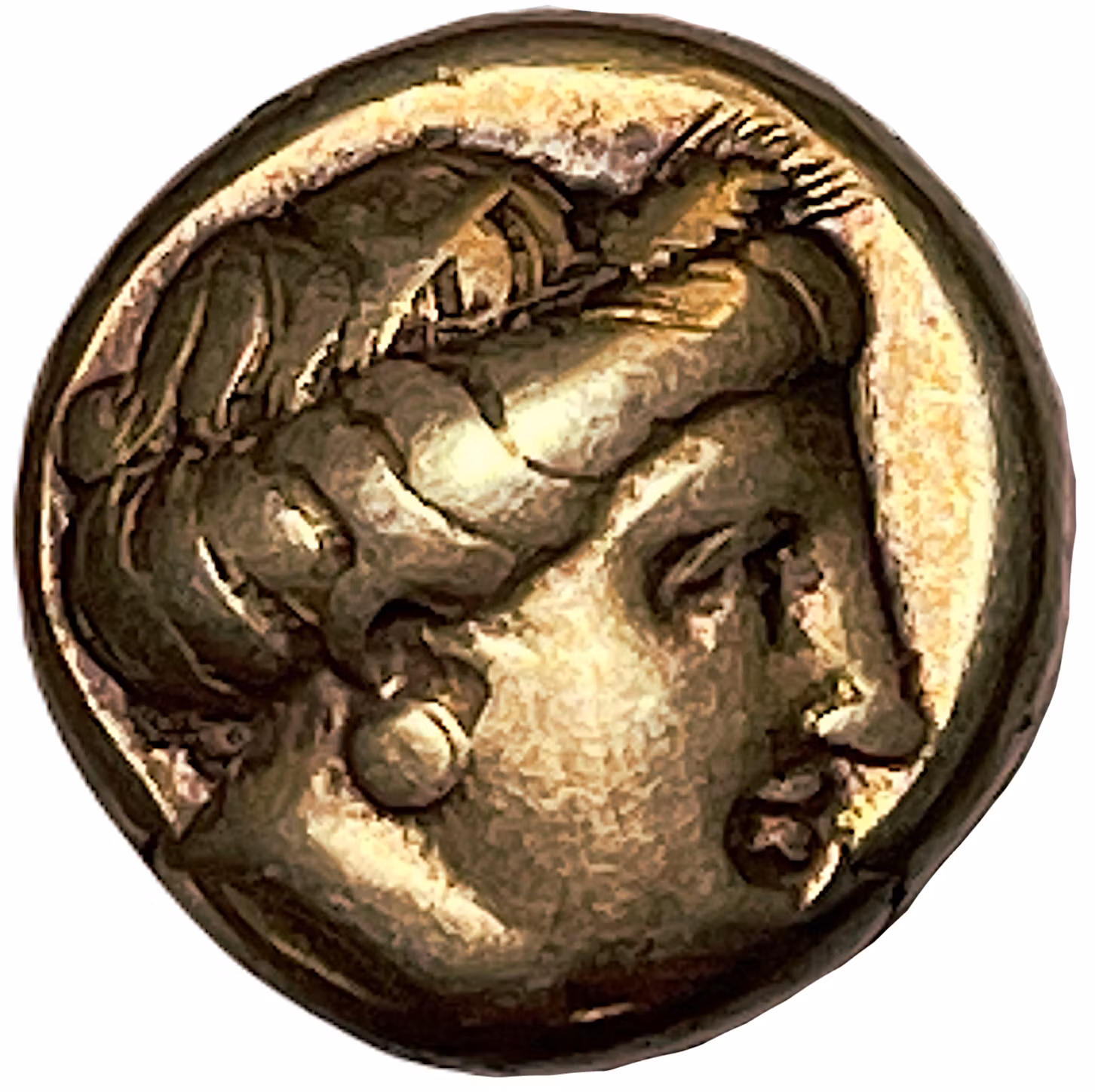 Lesbos, Mytilene (377-326 f.Kr.). Elektrum 1/16 stater