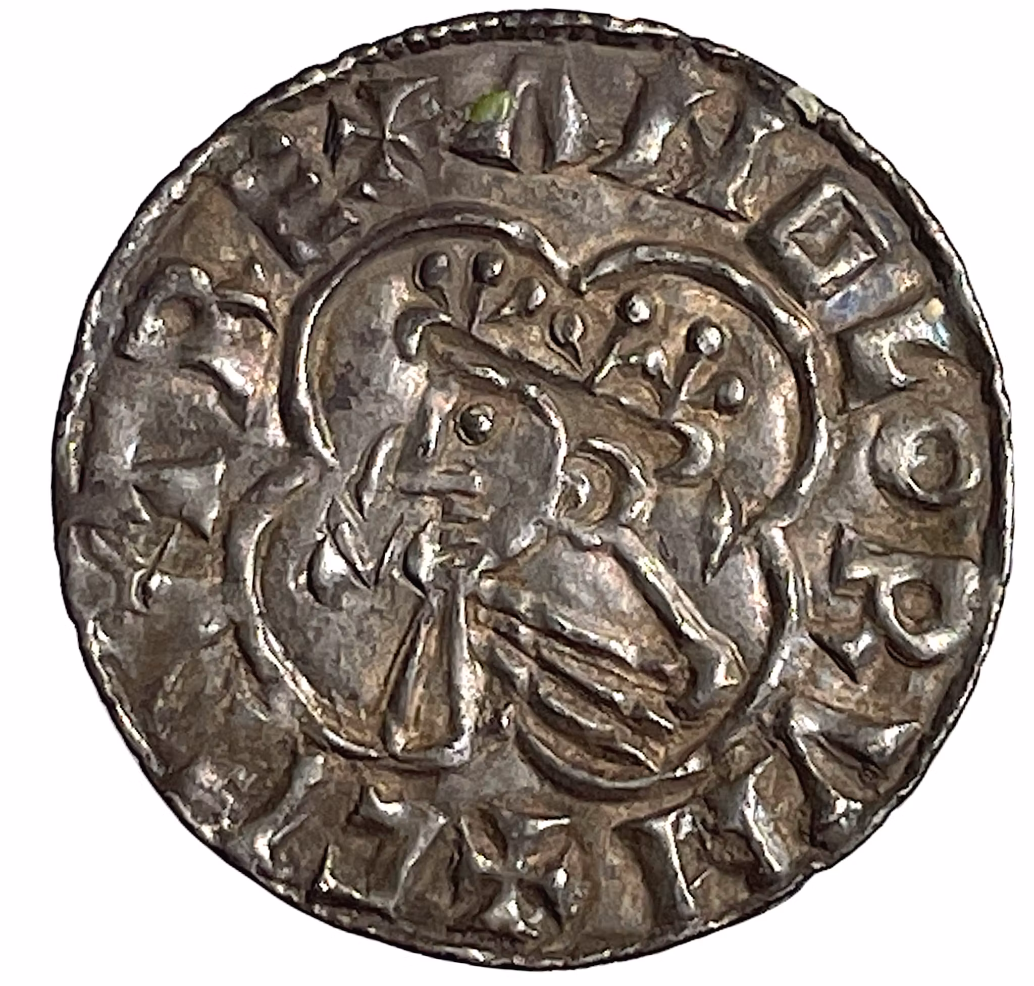 Knut (1016-1035). THETFORD. Penny. Quatrefoil type - Sällsynt