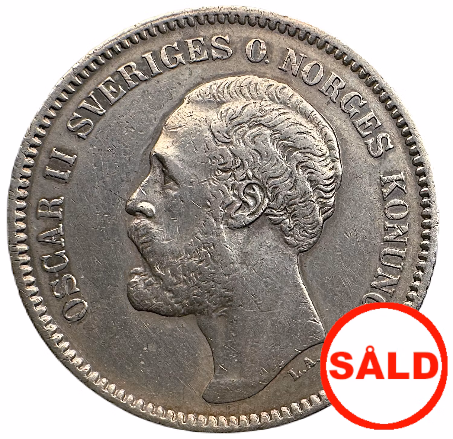 Oskar II - 2 Kronor 1877