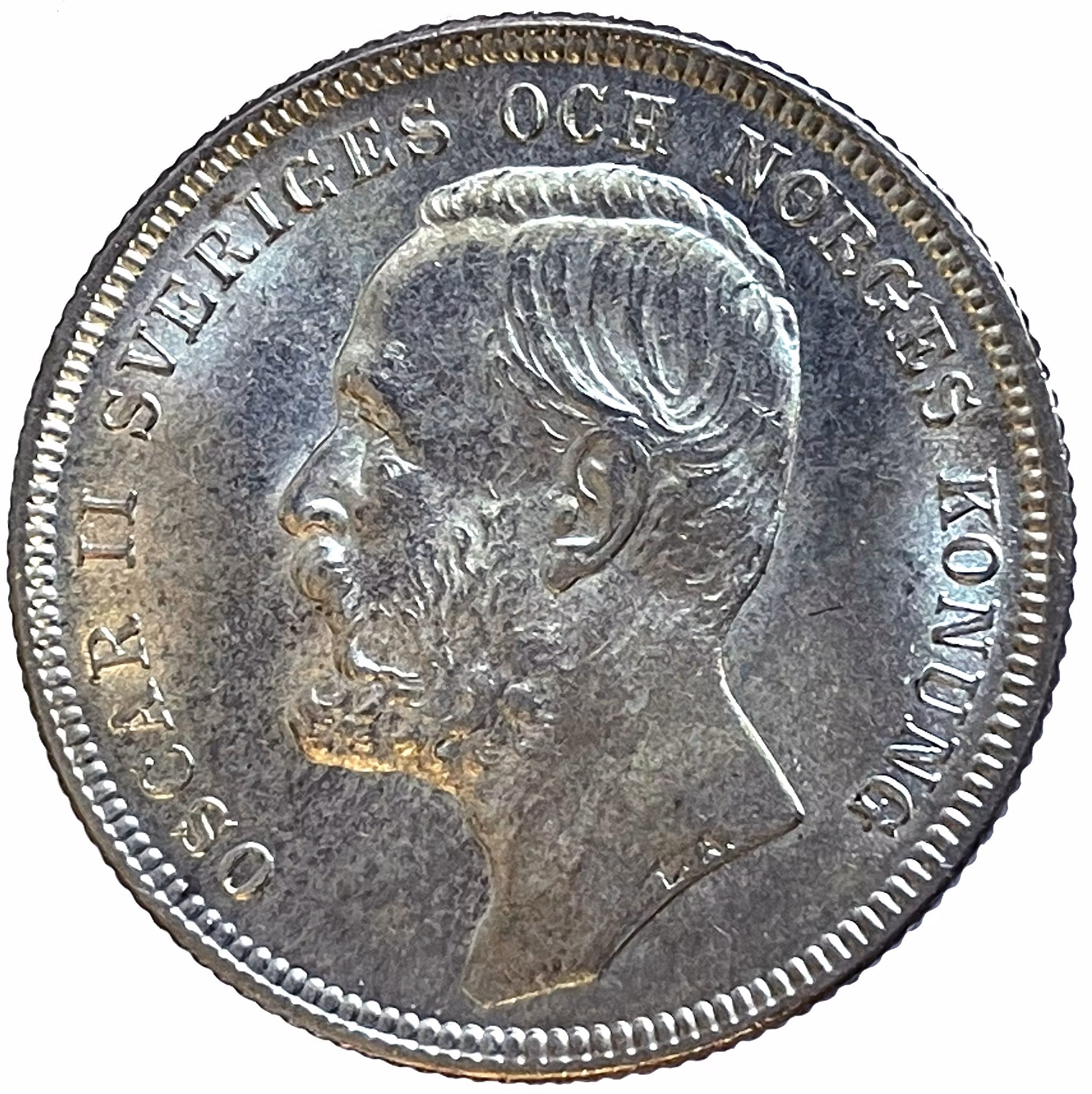 Oskar II - 1 Krona 1904 - Ett vackert ocirkulerat exemplar