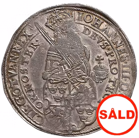 Johan III - Daler 1573 - Ett vackert tekniskt ocirkulerat exemplar med full präglingsglans