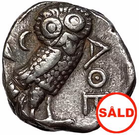 Attika, Aten, Tetradrachm 393-300 f.Kr - Tilltalande exemplar