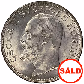 Oskar II, 1 Krona 1907 - Vackert exemplar
