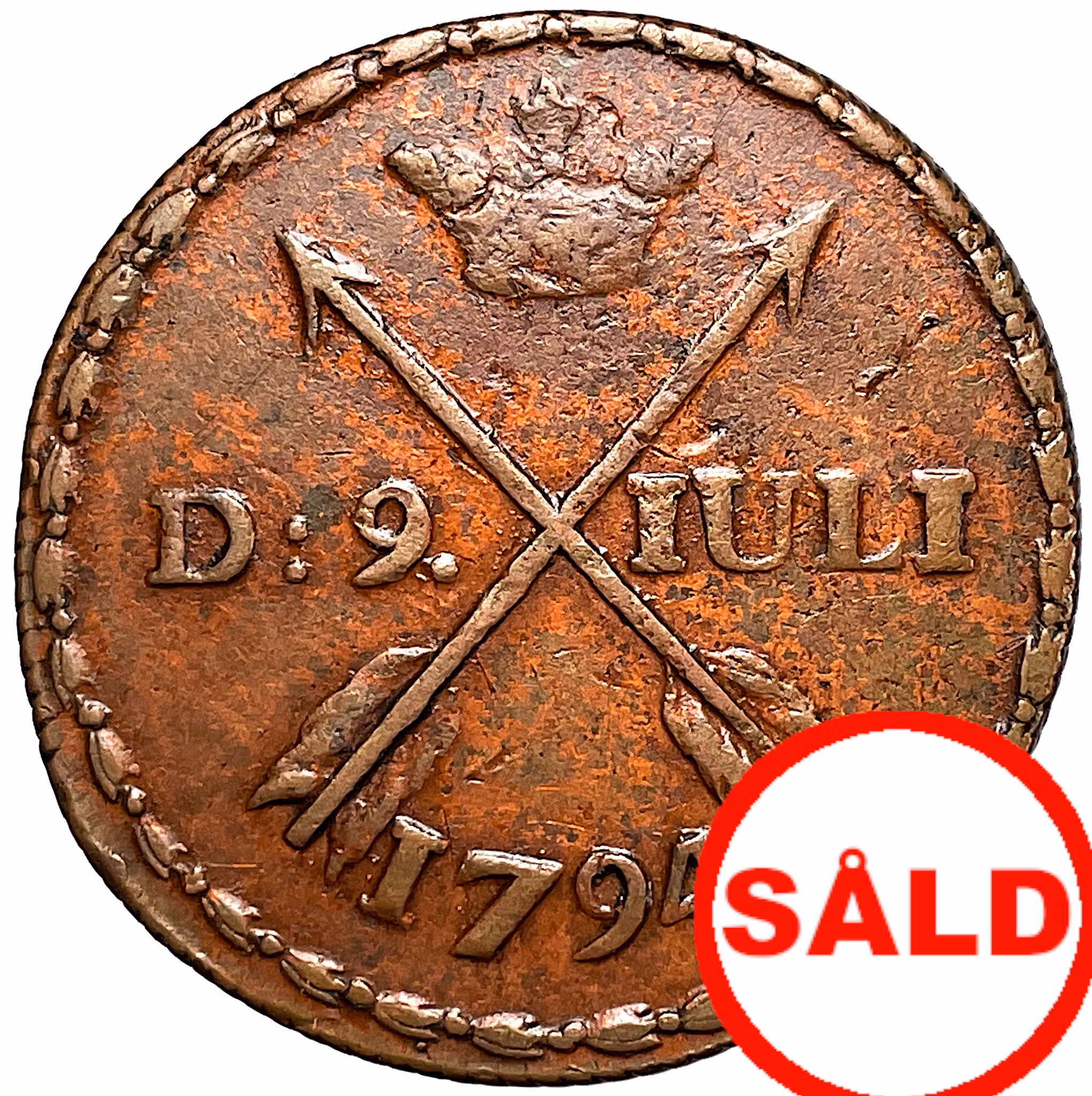 Gustav IV Adolfs besök i Avesta den 9 juli 1794 - 1/2 Skilling 1794